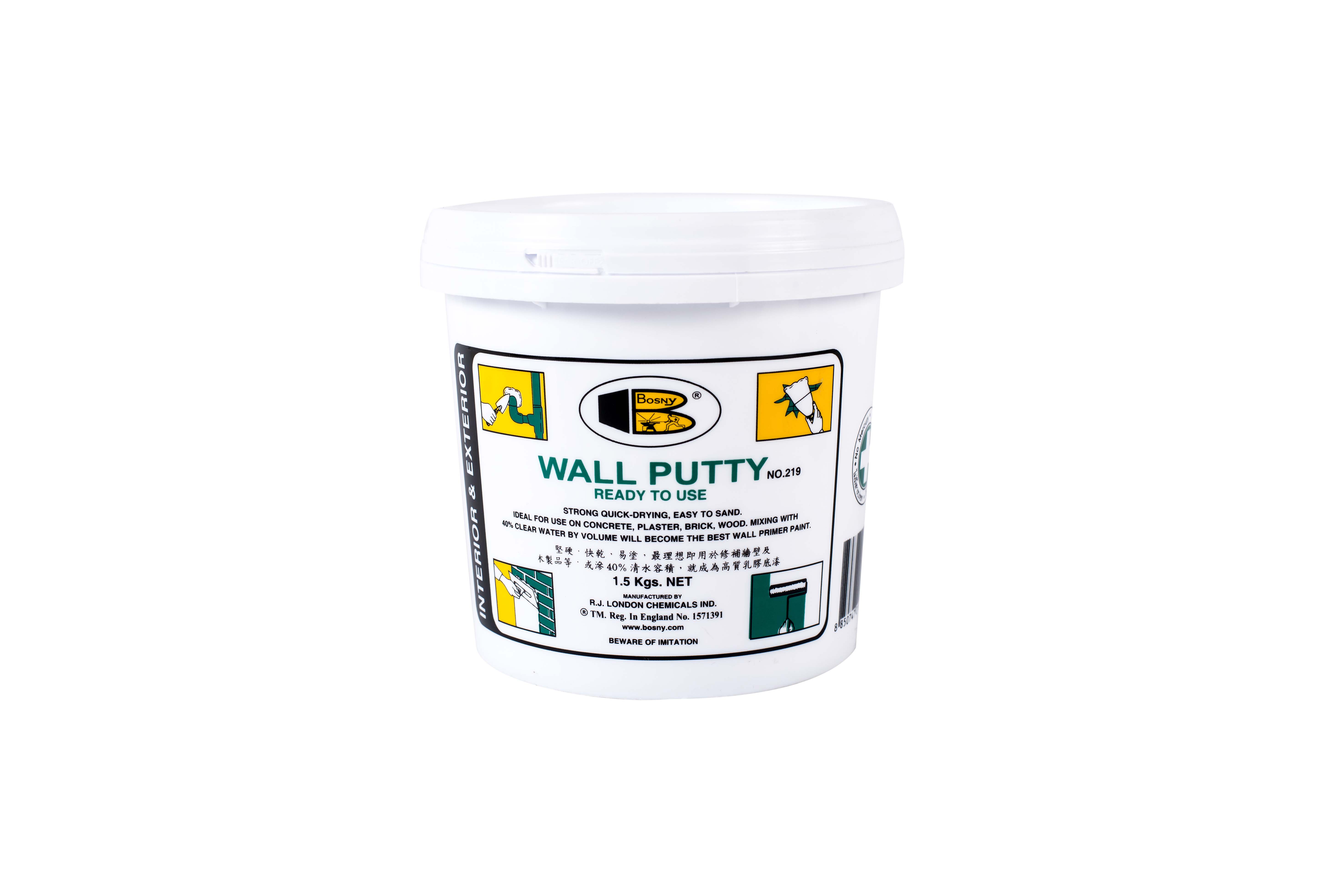 BOSNY Wall Putty Roongsombat